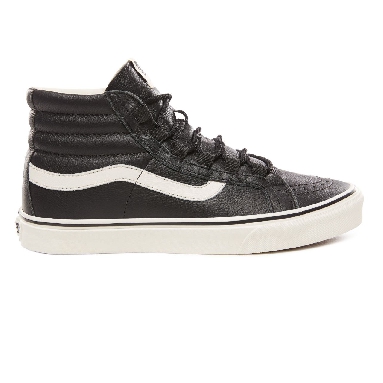 Vans Leather Sk8-Hi Reissue Ghillie Classic Mens Womens - (Leather) Black/Marshmallow VN0A3ZCH68X Shoes