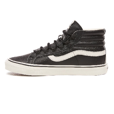 Vans Leather Sk8-Hi Reissue Ghillie Classic Mens Womens - (Leather) Black/Marshmallow VN0A3ZCH68X Shoes