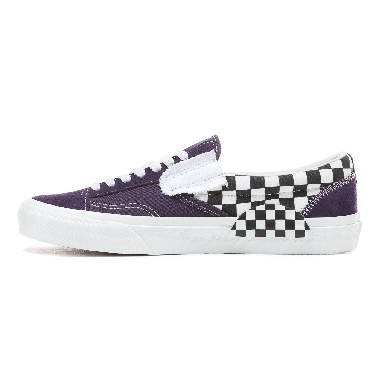 Vans Checkerboard Slip-On CAP Classic Mens Womens - (Checkerboard) Mysterioso/True White VN0A3WM5VO3 Shoes