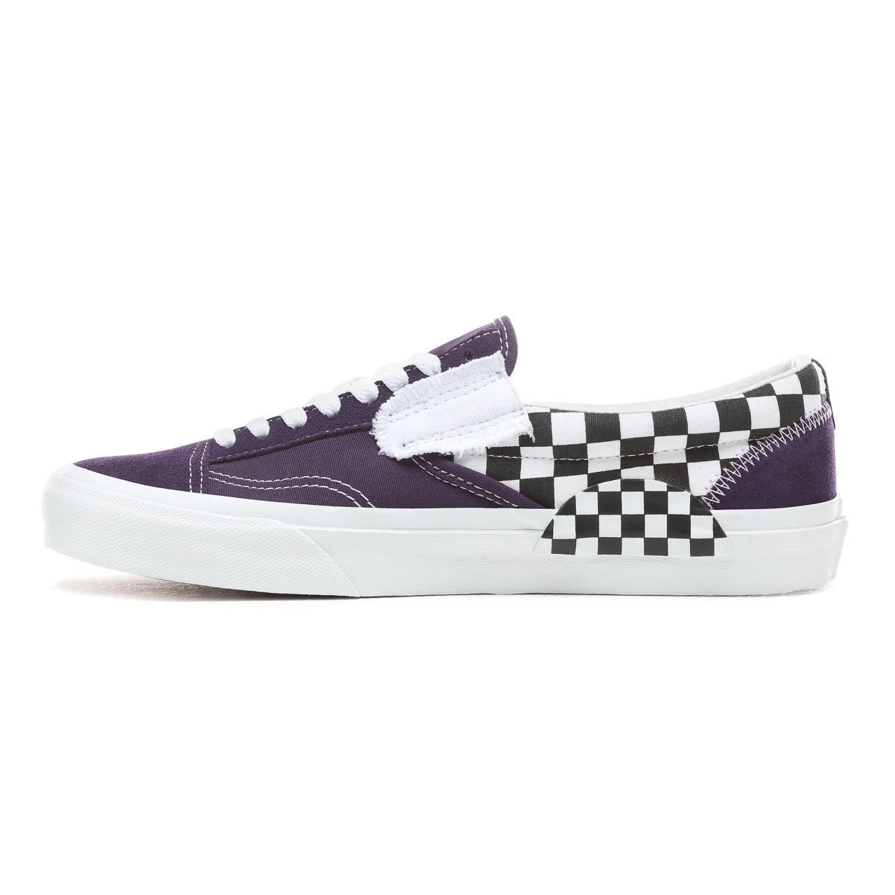 Vans Checkerboard Slip-On CAP Classic Mens Womens - (Checkerboard) Mysterioso/True White VN0A3WM5VO3 Shoes