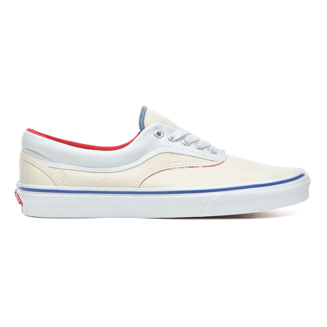 Vans Outside In Era Classic Mens Womens - (Outside In) Natural/Stv Navy/Red VN0A38FRVME Shoes