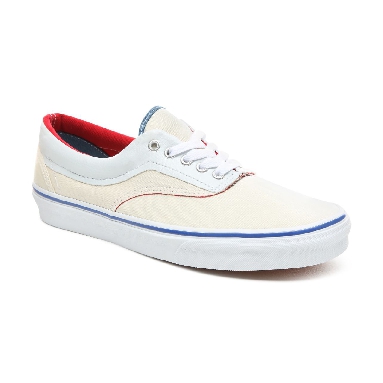 Vans Outside In Era Classic Mens Womens - (Outside In) Natural/Stv Navy/Red VN0A38FRVME Shoes