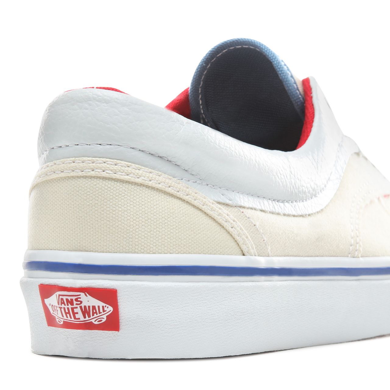 Vans Outside In Era Classic Mens Womens - (Outside In) Natural/Stv Navy/Red VN0A38FRVME Shoes