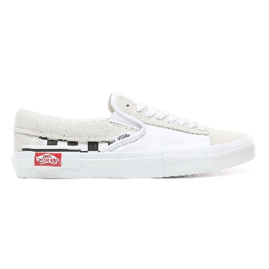 Vans Checkerboard Slip-On Cap Classic Mens Womens - (Checkerboard) True White/Black VN0A3WM527I Shoes