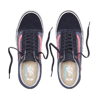 Vans Old Skool Pro Classic Mens Womens - Sky Captain/Pink VN000ZD4UHR Shoes