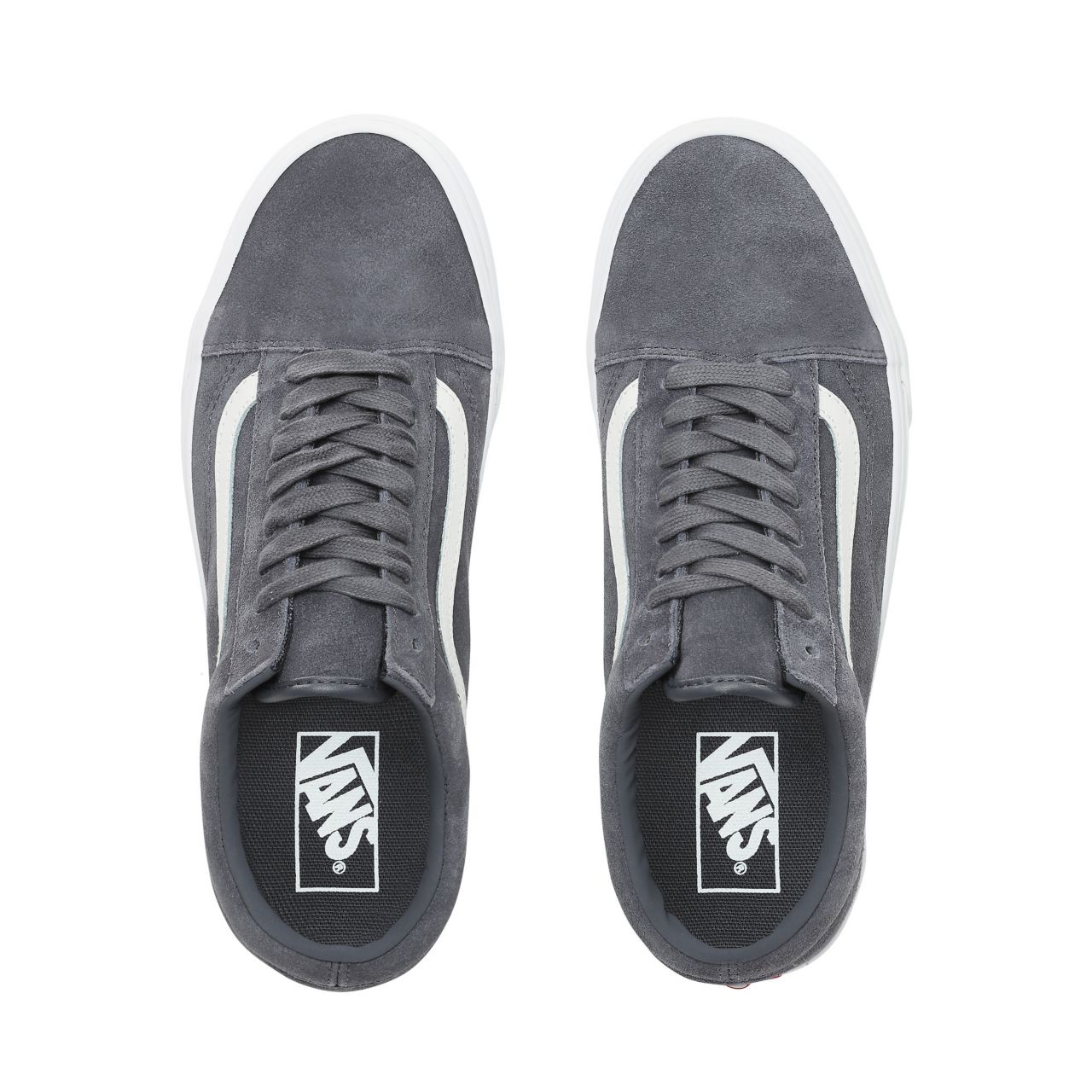 Vans Soft Suede Old Skool Classic Mens Womens - (Soft Suede) Ebony/True White VN0A38G1VKE Shoes