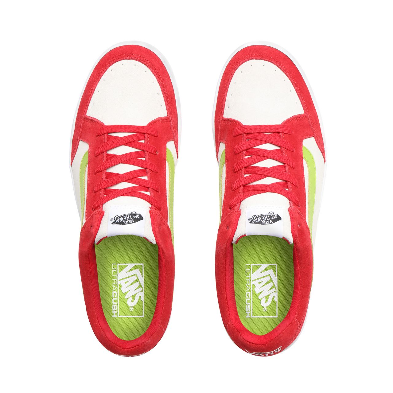 Vans Highland Classic Mens Womens - Tango Red/Marshmallow/Lime Green VN0A38FDT49 Shoes