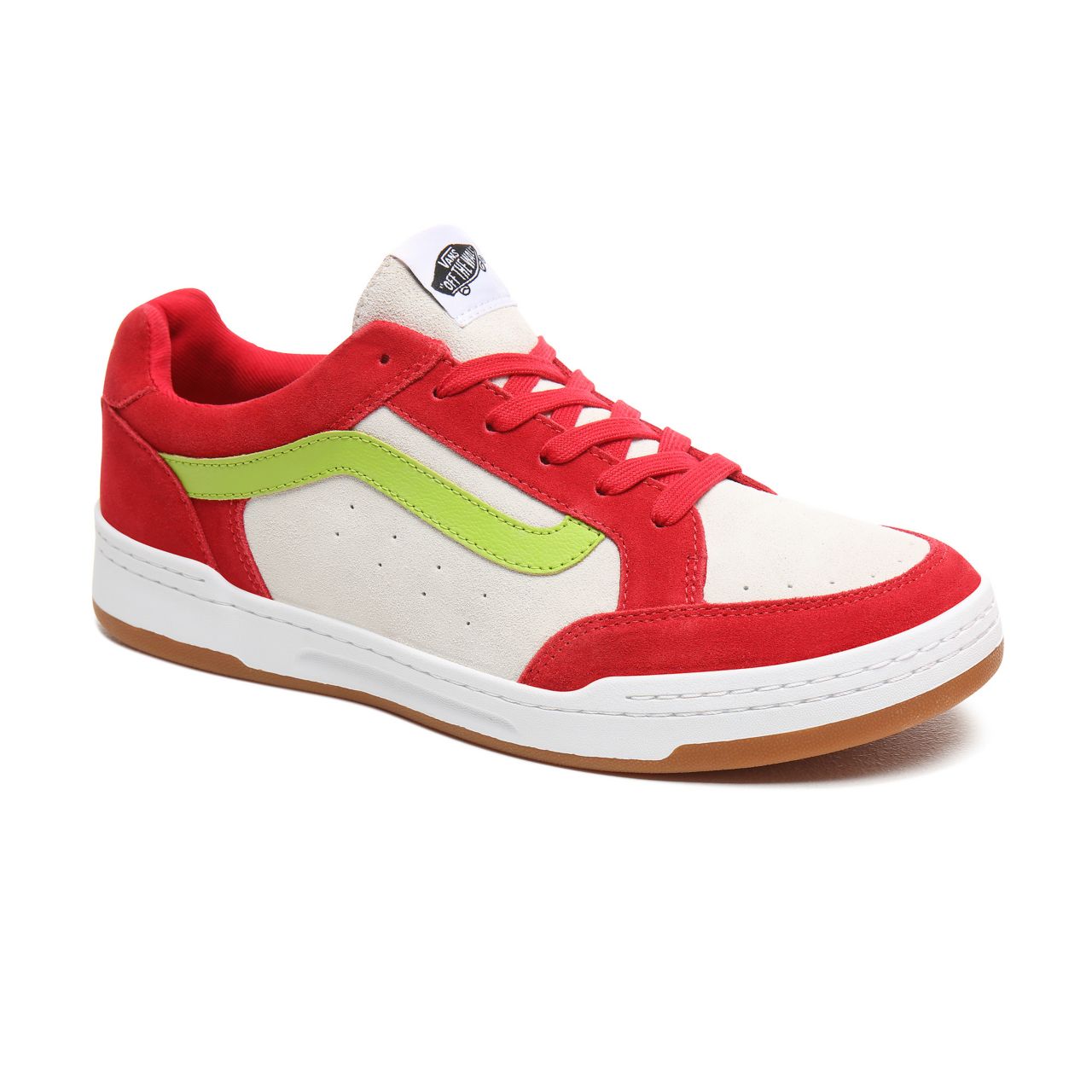 Vans Highland Classic Mens Womens - Tango Red/Marshmallow/Lime Green VN0A38FDT49 Shoes