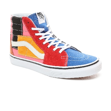 Vans Patchwork Sk8-Hi Classic Womens - (Patchwork) Multi/True White VN0A38GEVMF Shoes