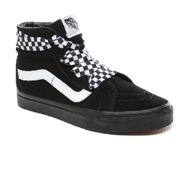 Vans Check Wrap Sk8-Hi Alt Lace Classic Womens - (Check Wrap) Black/Black VN0A3TKLVL5 Shoes