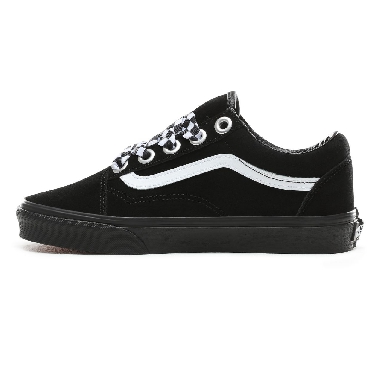 Vans Check Lace Old Skool Classic Womens - (Check Lace) Black/Black VN0A38G1VR1 Shoes