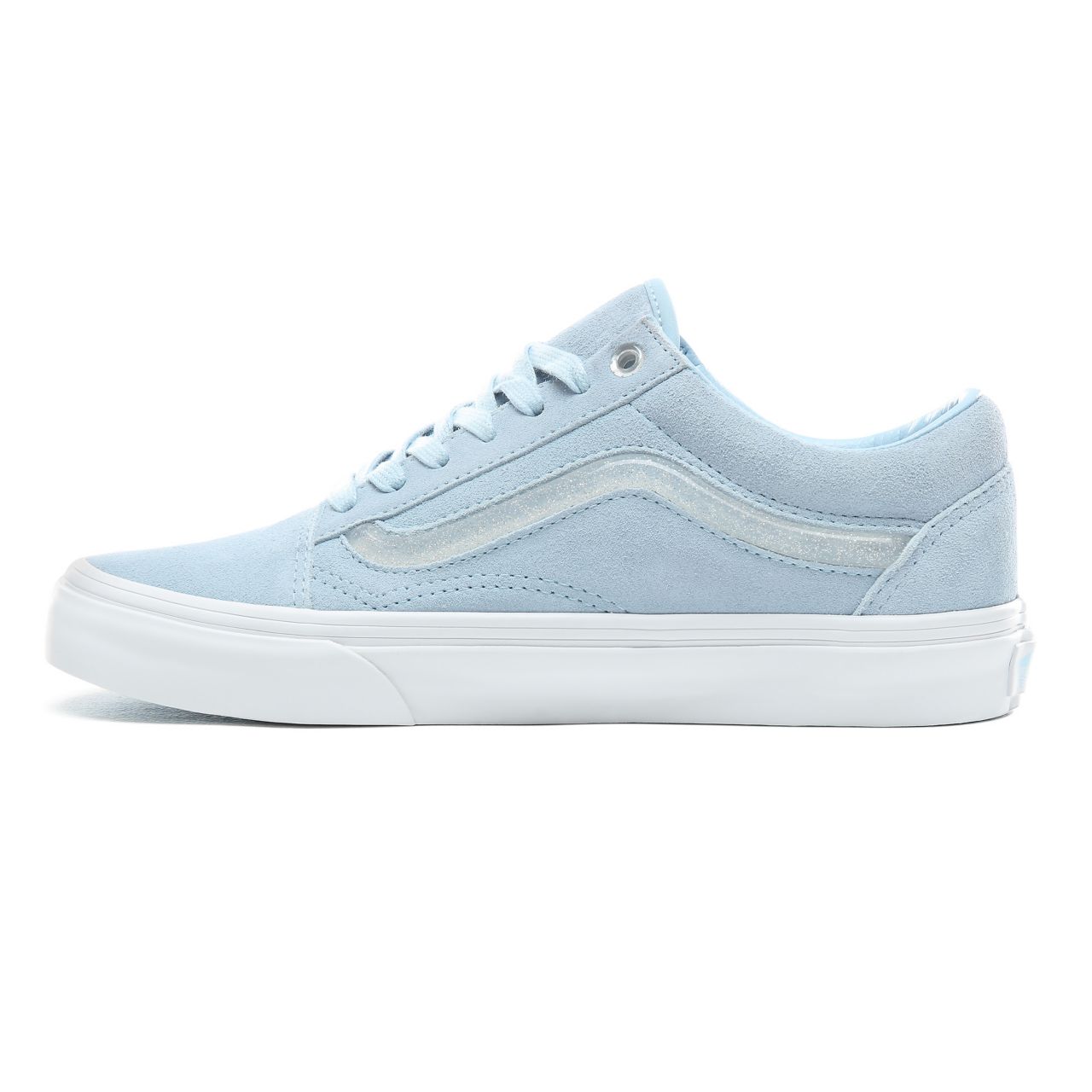 Vans Jelly Sidestripe Old Skool Classic Womens - (Jelly Sidestripe) Cool Blue/True White VN0A38G1VRA Shoes