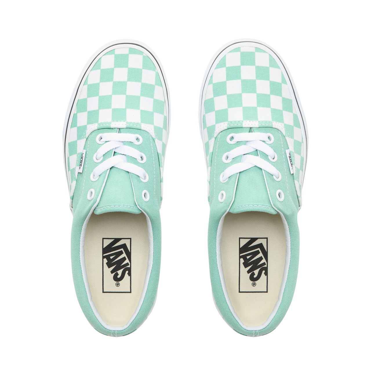 Vans Checkerboard Era Classic Womens - (Checkerboard) Neptune Green/True White VN0A38FRVOV Shoes