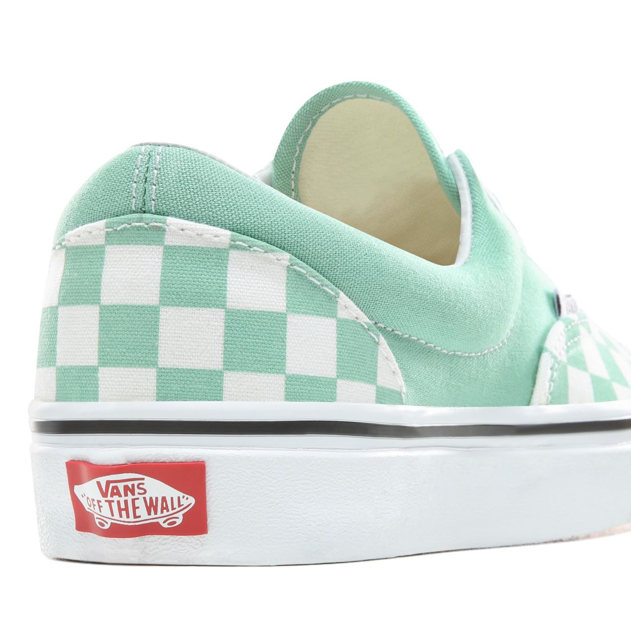 Vans Checkerboard Era Classic Womens - (Checkerboard) Neptune Green/True White VN0A38FRVOV Shoes