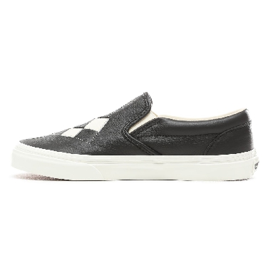 Vans Woven Leather Slip-On Classic Womens - (Woven Leather) Checkerboard/Snow White VN0A38F7VMW Shoes