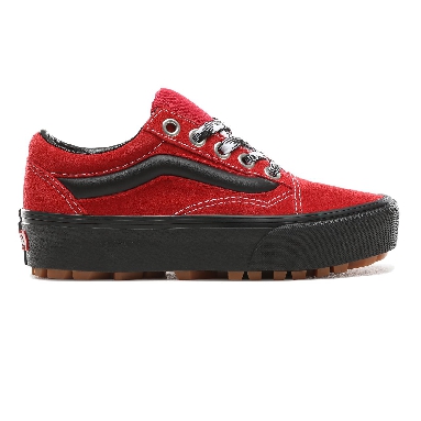 Vans 90s Retro Old Skool Lug Platform Classic Womens - (90S Retro) Chili Pepper/Black VN0A3WLXVRX Shoes