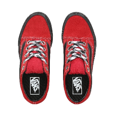 Vans 90s Retro Old Skool Lug Platform Classic Womens - (90S Retro) Chili Pepper/Black VN0A3WLXVRX Shoes