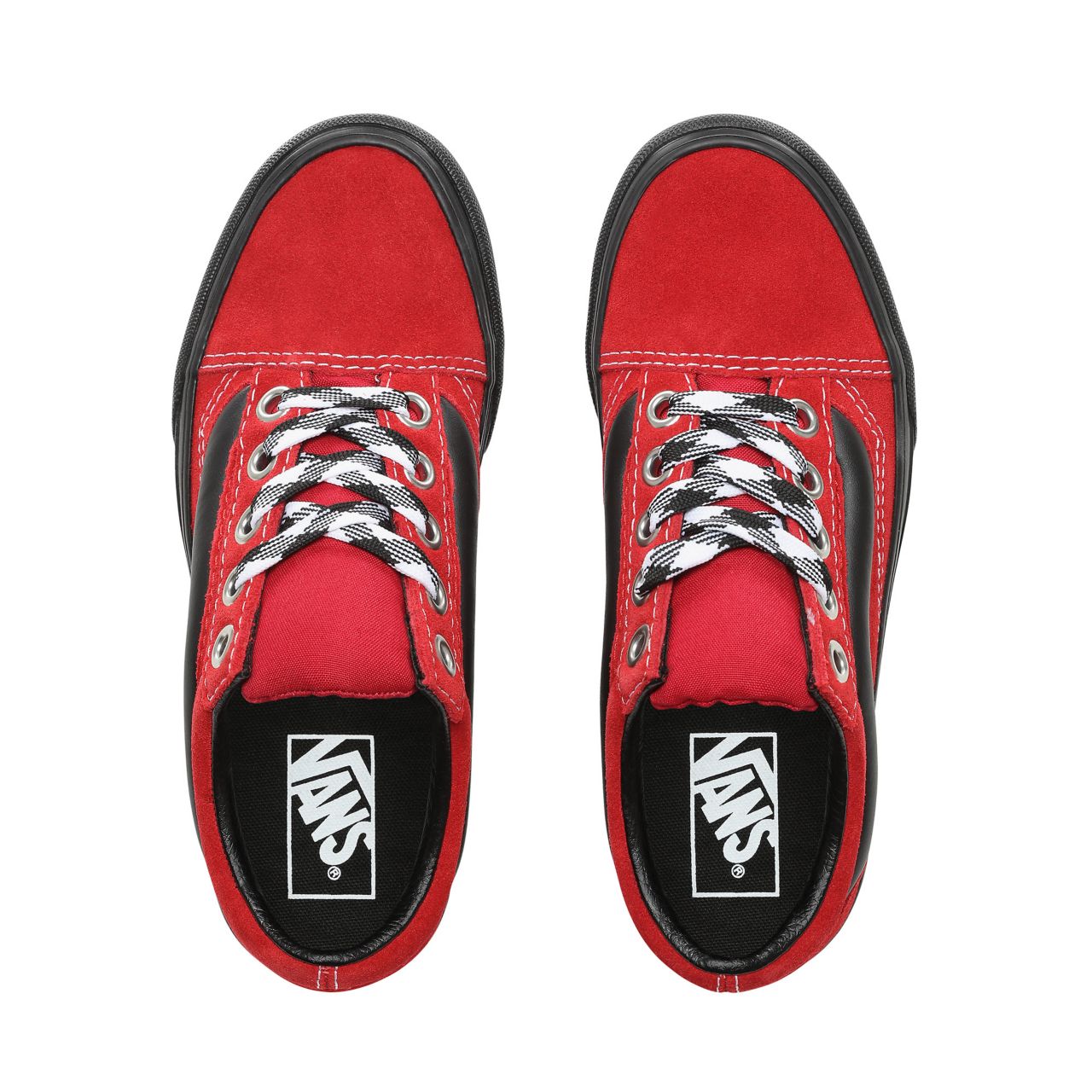 Vans 90s Retro Old Skool Lug Platform Classic Womens - (90S Retro) Chili Pepper/Black VN0A3WLXVRX Shoes