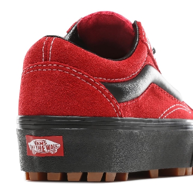 Vans 90s Retro Old Skool Lug Platform Classic Womens - (90S Retro) Chili Pepper/Black VN0A3WLXVRX Shoes