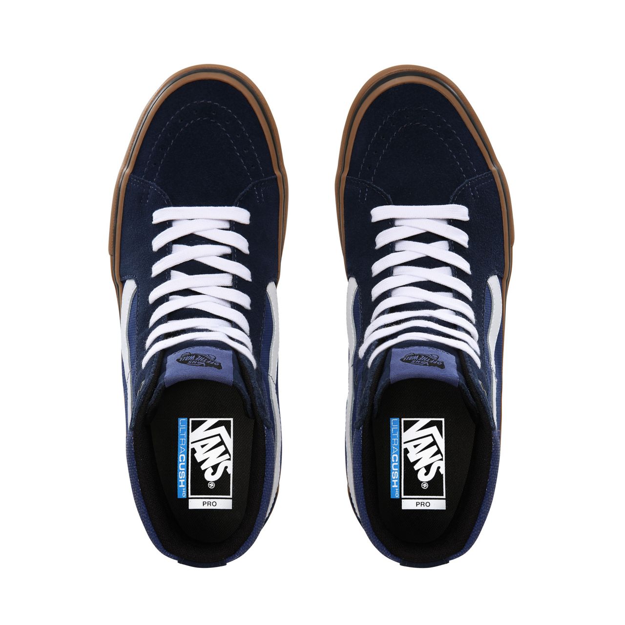 Vans Rainy Day Sk8-Hi Pro Classic Mens Womens - (Rainy Day) navy/gum VN0A45JDST8 Shoes