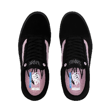 Vans Matthias Dandois Old Skool Pro BMX Classic Mens Womens - (Matthias Dandois) black/pink VN0A45JUSXR Shoes