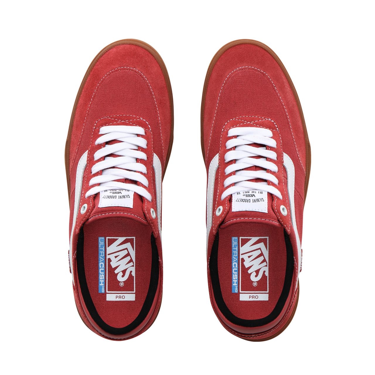 Vans Gum Gilbert Crockett 2 Pro Classic Mens Womens - (Gum) Mineral Red/True White VN0A38COXQ5 Shoes