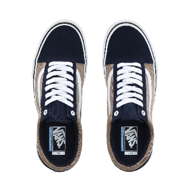 Vans Twill Old Skool Pro Mens Womens - (Twill) Dress Blues/Portabella VN0A45JCUZ0 Shoes