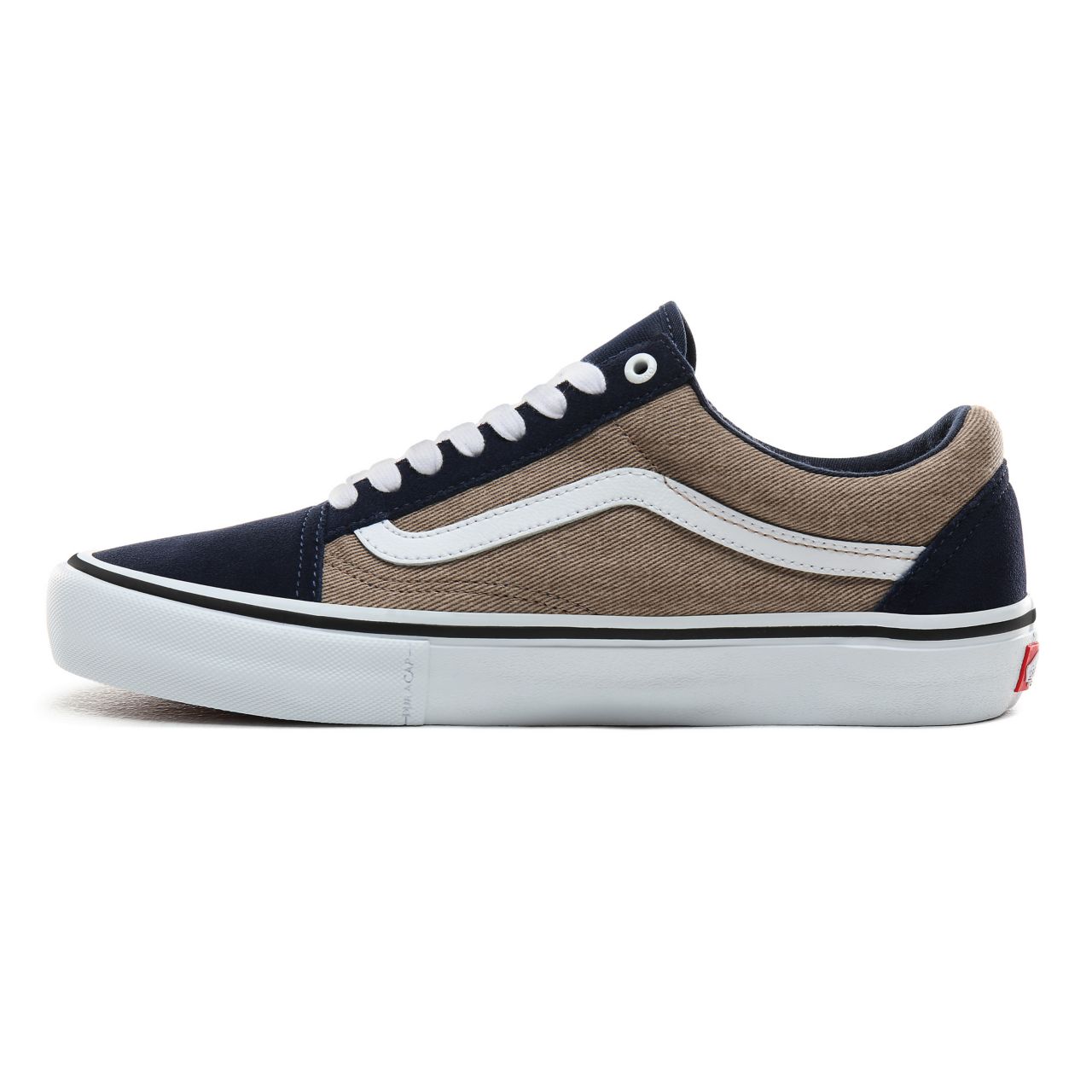 Vans Twill Old Skool Pro Mens Womens - (Twill) Dress Blues/Portabella VN0A45JCUZ0 Shoes