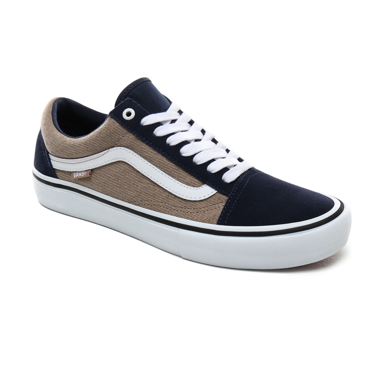 Vans Twill Old Skool Pro Mens Womens - (Twill) Dress Blues/Portabella VN0A45JCUZ0 Shoes