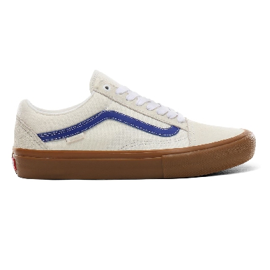 Vans Old Skool Pro Classic Mens Womens - marshmallow/blue/gum VN0A45JCSXO Shoes