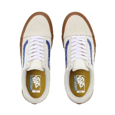 Vans Old Skool Pro Classic Mens Womens - marshmallow/blue/gum VN0A45JCSXO Shoes