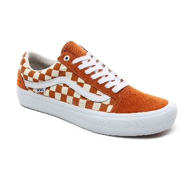 Vans Checkerboard Old Skool Pro Mens Womens - (Checkerboard) Golden Oak VN000ZD4UZW Shoes