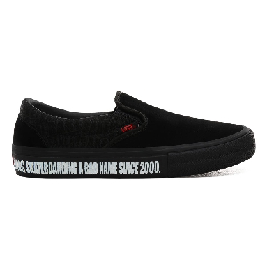 Vans x Baker Slip-On Pro Classic Mens Womens - (Baker) Black/Black/Red VN0A347VV0H Shoes