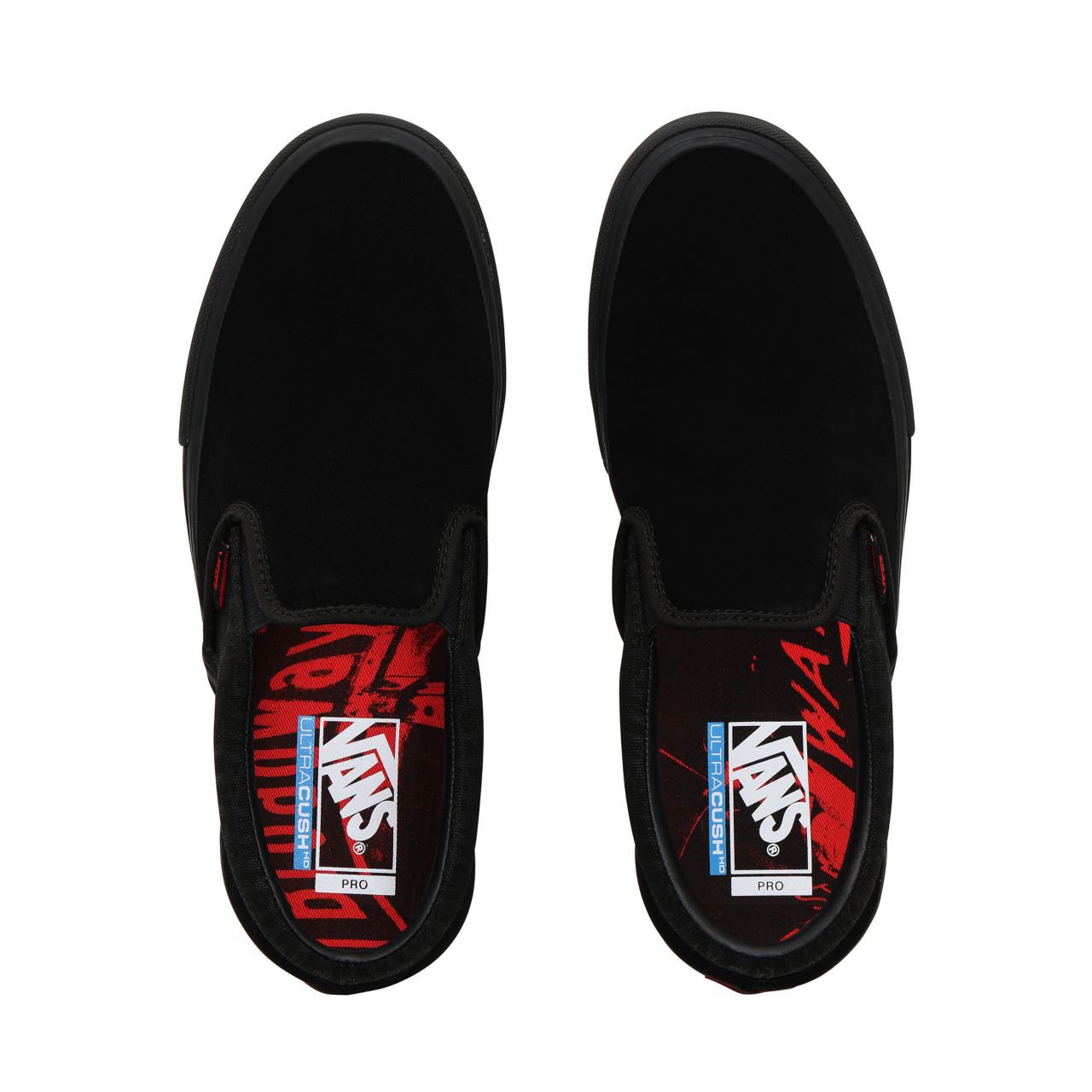 Vans x Baker Slip-On Pro Classic Mens Womens - (Baker) Black/Black/Red VN0A347VV0H Shoes