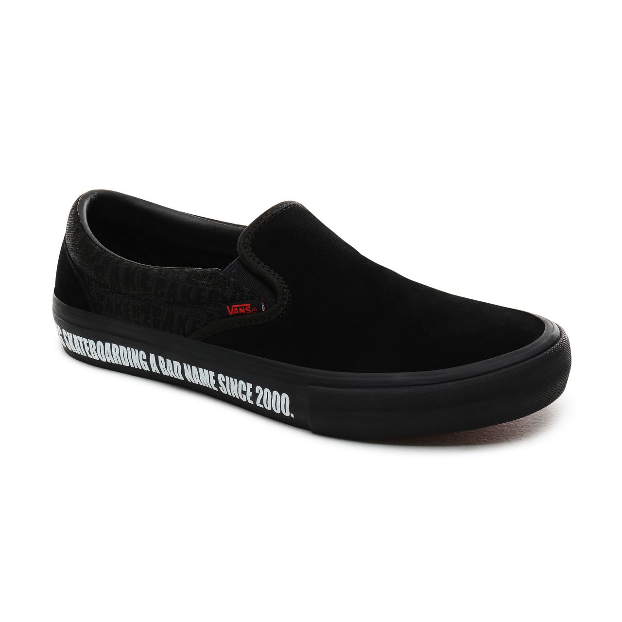 Vans x Baker Slip-On Pro Classic Mens Womens - (Baker) Black/Black/Red VN0A347VV0H Shoes