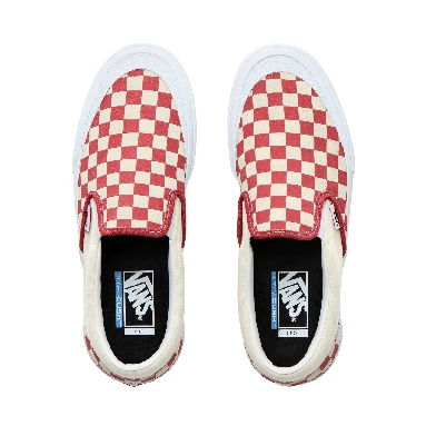 Vans Checkerboard Slip-On Pro Classic Mens Womens - (Checkerboard) Mineral Red VN0A347VV0I Shoes