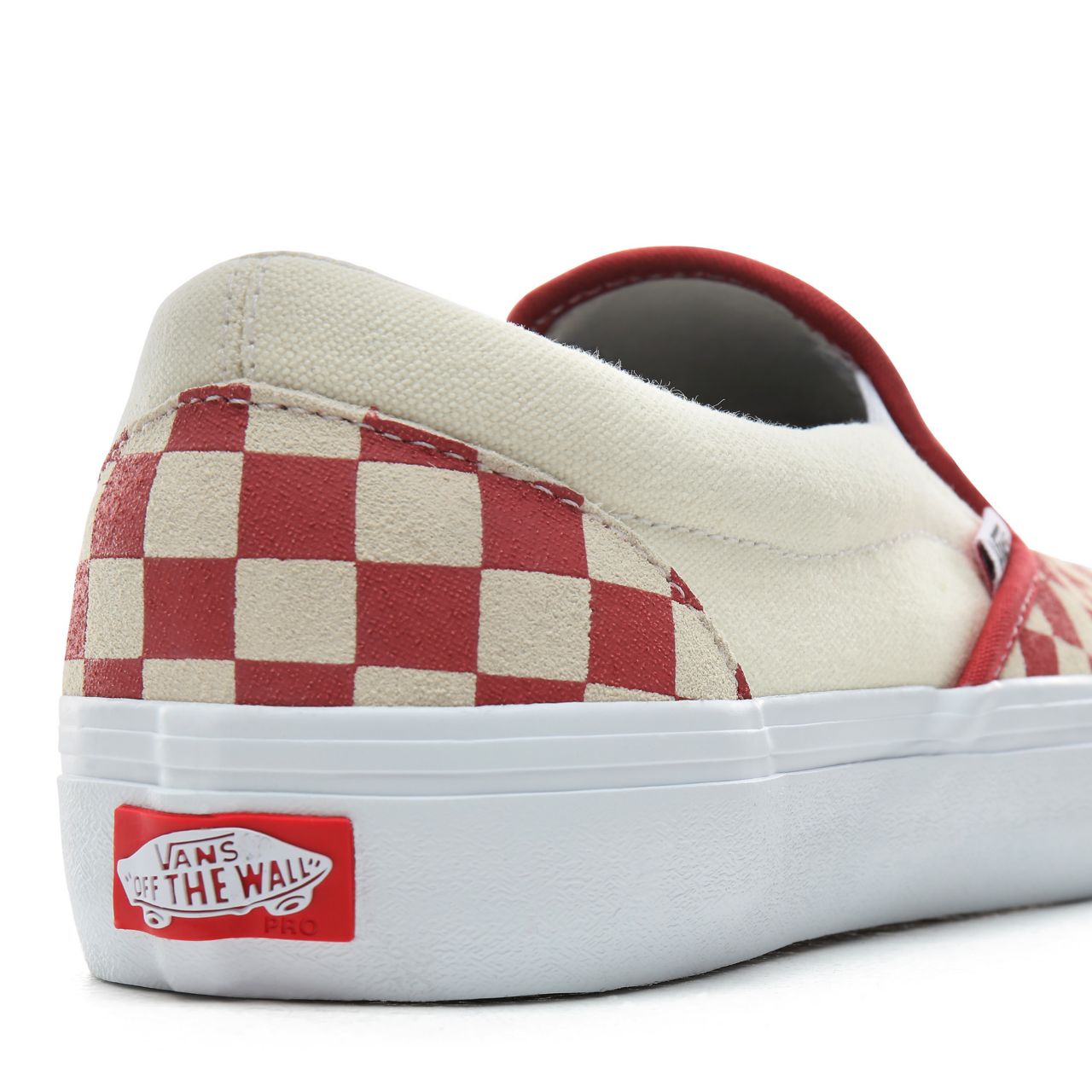 Vans Checkerboard Slip-On Pro Classic Mens Womens - (Checkerboard) Mineral Red VN0A347VV0I Shoes