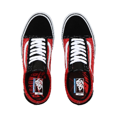 Vans x Baker Old Skool Pro Classic Mens Womens - (Baker) Black/White/Red VN0A45JCUZV Shoes