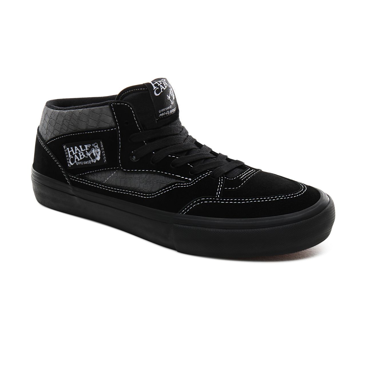 Vans Croc Half Cab Pro 92 Mens Womens - (Croc) Black/Pewter VN0A3QPHUYY Shoes