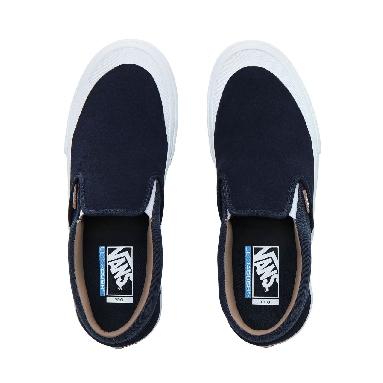 Vans Twill Slip-On Pro Classic Mens Womens - (Twill) Dress Blues/Portabella VN0A347VUZ0 Shoes