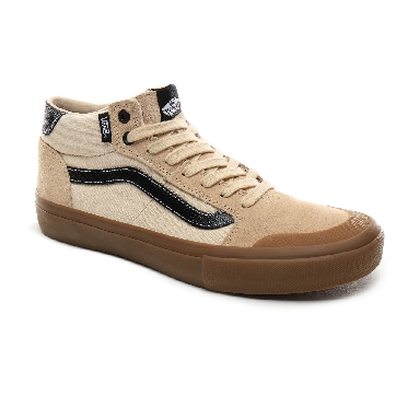 Vans Ty Morrow Style 112 Mid Pro Classic Mens Womens - (Ty Morrow) Macadamia/Gum VN0A3DOVV0K Shoes