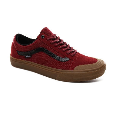 Vans Ty Morrow Old Skool Pro BMX Mens Womens - (Ty Morrow) Biking Red/Gum VN0A45JUUZX Shoes