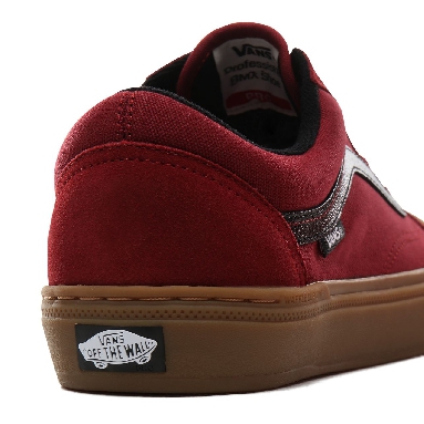 Vans Ty Morrow Old Skool Pro BMX Mens Womens - (Ty Morrow) Biking Red/Gum VN0A45JUUZX Shoes