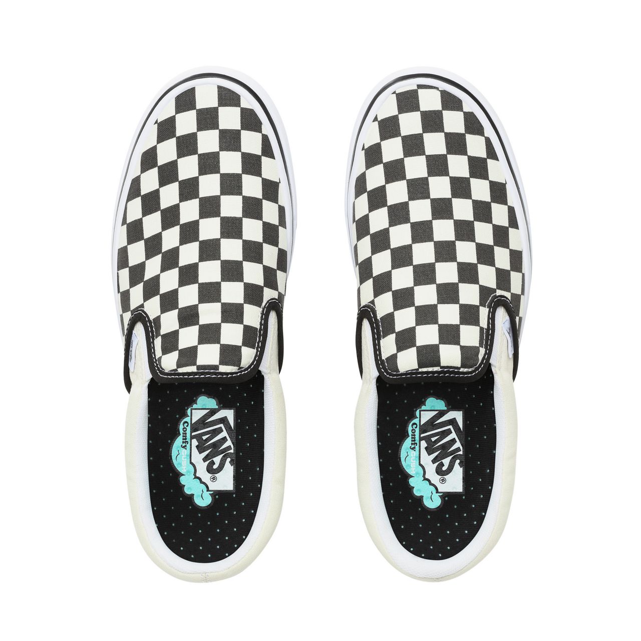 Vans Comfycush Slip-On Classic Mens Womens - (Classic) Checkerboard VN0A3WMDVO4 Shoes