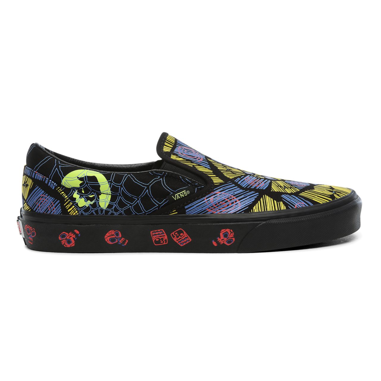 Vans Disney x Vans Classic Slip-On Classic Mens Womens - (DISNEY) OOGIE BOOGIE/NIGHTMARE VN0A4BV3TA5 Shoes