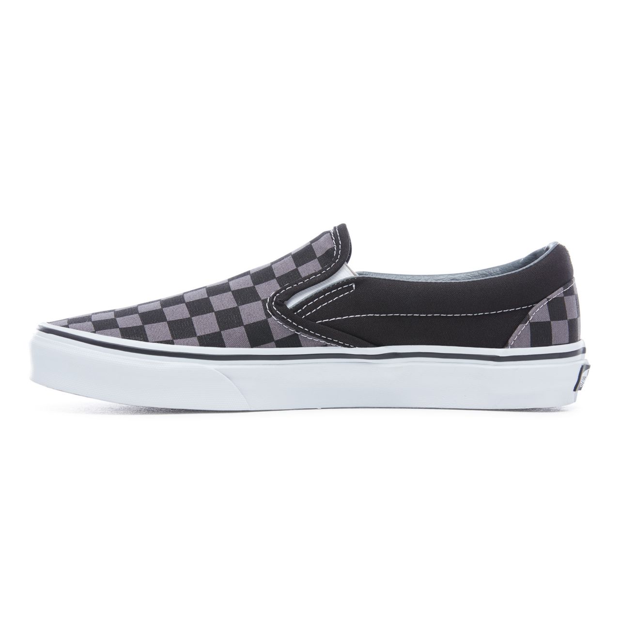 Vans Checkerboard Classic Slip-On Classic Mens Womens - (Checkerboard) Black/Pewter VN000EYEBPJ Shoes