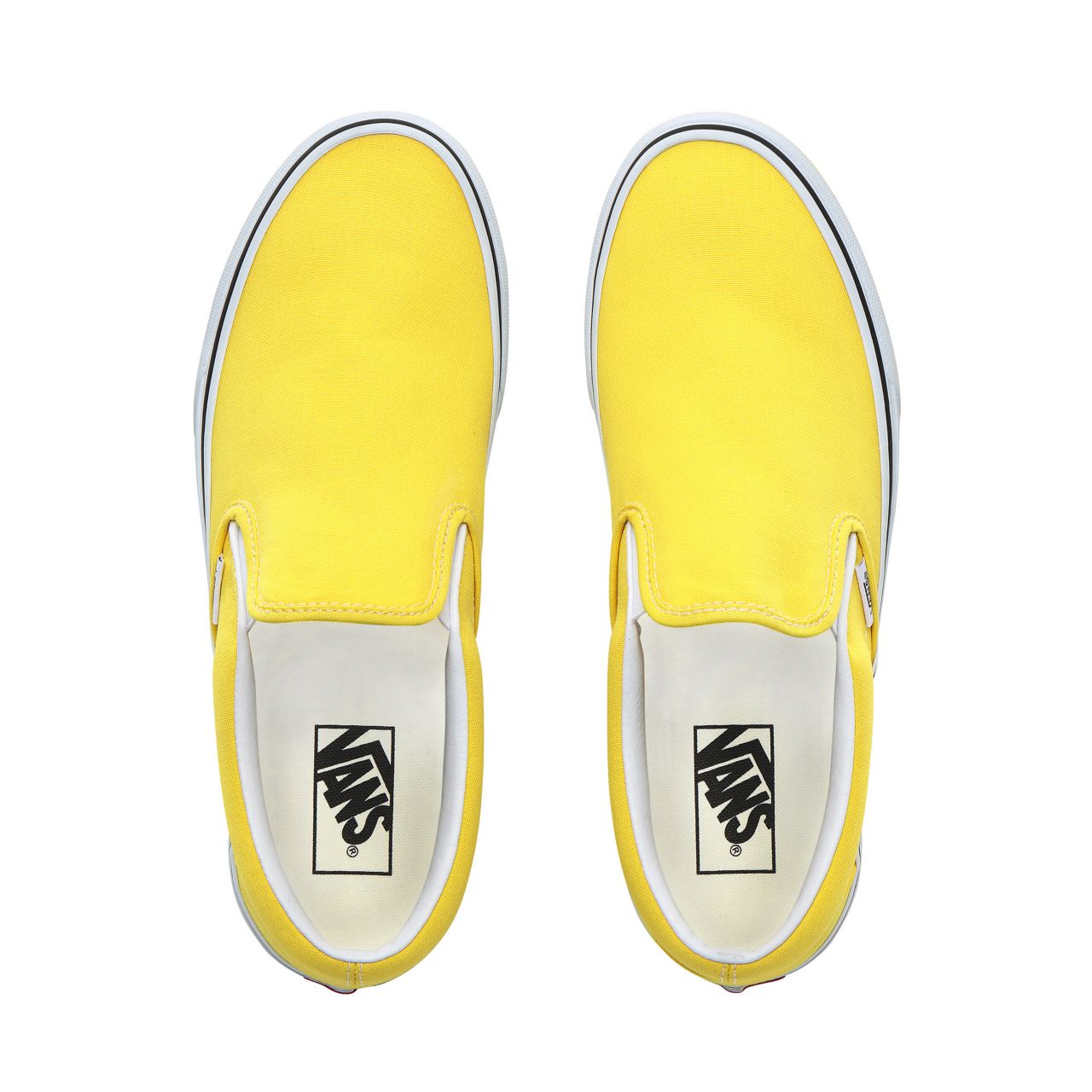 Vans Slip-On Classic Mens Womens - Vibrant Yellow/True White VN0A4BV3FSX Shoes