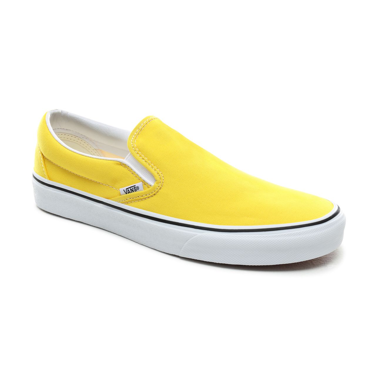 Vans Slip-On Classic Mens Womens - Vibrant Yellow/True White VN0A4BV3FSX Shoes