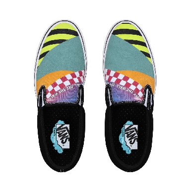 Vans Mash Up ComfyCush Slip-On Classic Mens Womens - (Mash Up) multi/black/true white VN0A3WMDTE6 Shoes