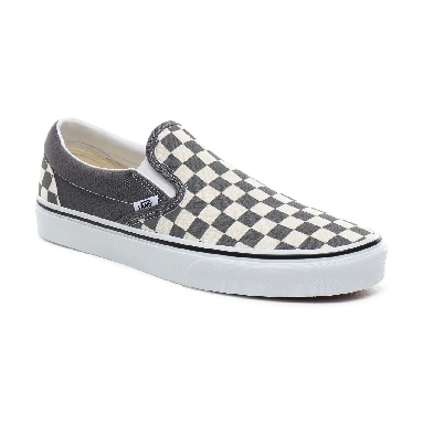 Vans Checkerboard Classic Slip-On Classic Mens Womens - (Checkerboard) pewter/true white VN0A4BV3TB5 Shoes